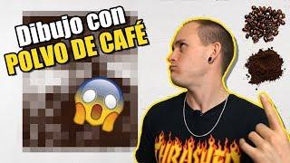 DIBUJANDO con POLVO de CAFE ️ // Reto NIVEL DIOS