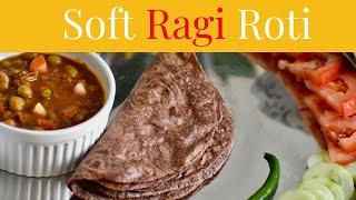 Soft Ragi Roti without Wheat -Gluten Free - സോഫ്റ്റ് റാഗി  ചപ്പാത്തി |Finger Millet Roti |Diet Roti