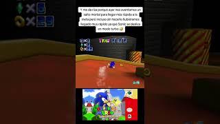 Conseguimos el segundo fragmento secreto del castillo en Super Mario 64:Sonic Edition. #supermario64