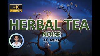 Herbal Tea Noise for Rapid Deep Sleep | 12 Hours | BLACK SCREEN | Tinnitus & Anxiety Relief