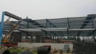 Huan Shen 1 # project, roof panel installation progress 60%