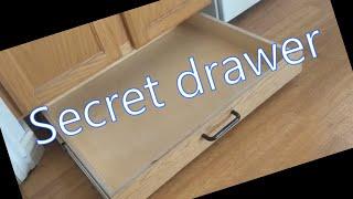 How To Make A Drawer Under your Kitchen Cabinets | Secret Drawers |  Kitchen Storage Hacks