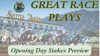 Great Race Plays Ep. 1: OPENING DAY STAKES PREVIEW