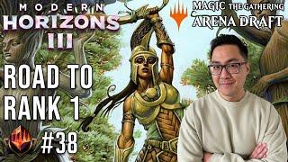 7 Spell Lands And A Dream | Mythic 38 | Road To Rank 1 | Modern Horizons 3 Draft | MTG Arena