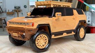 The One-of-a-Kind GMC Hummer EV SUV - Woodworking Art