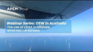 APEM Group OSW webinar series: The use of LiDAR in offshore wind marine surveys