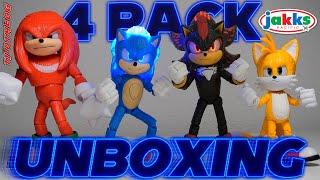 JAKKS SONIC MOVIE 3 LIGHT UP 4-PACK UNBOXING!!