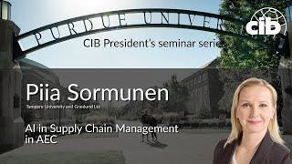 AI in Supply Chain Management in AEC - Piia Sormunen