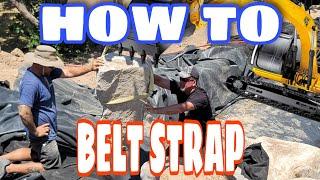 How to BELT STRAP a boulder SAFELY