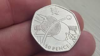 2011 OLYMPIC TABLE TENNIS 50P COIN VALUE + REVIEW