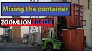 ZOOMLION 10 TON #forklift Mixing The #container