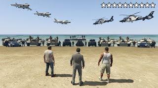 What Happens If You Get 10 Stars in GTA 5? (Epic Cop Battle)