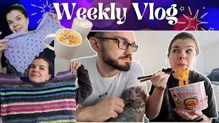 Koreanische Snacks verkosten, Test häkeln und stricken  | Weekly Vlog