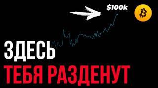  Самый БОЛЬШОЙ обман на Биткоине! Повелся на $100к? | Прогноз | Сегодня | Крипта