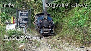 Part 2 - Darjeeling Railway (India) - Steam Special – Rongtong to Kurseong - Zig Zags & Loops - 4K