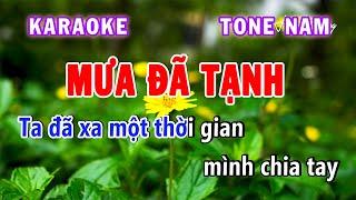 Mưa Đã Tạnh Karaoke Tone Nam | Karaoke Hiền Phương