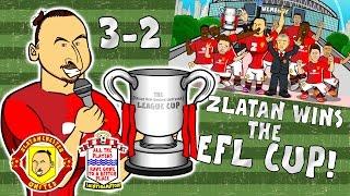 ZLATAN WINS THE EFL CUP Man Utd 3-2 Southampton (Final Parody Goals and Highlights 2017)