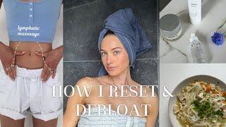 How I reset & debloat | self care vlog