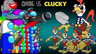 어몽어스 VS CLUCKY Animation | AMONG US ZOMBIE ANIMATION