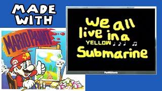 "Yellow Submarine" music video made in Mario Paint!