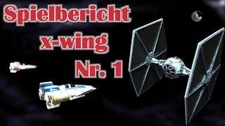 Star Wars x-wing Miniaturen-Spiel - Spielbericht 1 in Deutsch - für Anfänger geeignet