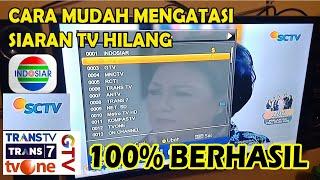 SIARAN TV HILANG INI CARA MENCARI SIARAN SCTV, INDOSIAR,  TRANS7, TRANSTV, ANTV DLL | SATELIT TELKOM