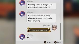 Yes... Acheron (Mei) can actually cook