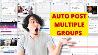 Bot Auto Post Multiple Facebook  Groups 2024 | App Poster Unlimited Group