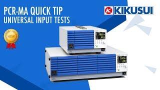 PCR-MA Quick Tip: Universal Input