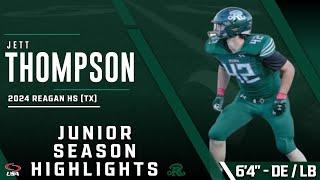 2024 Jett Thompson | 6'4" - LB/DE | Junior Season Highlights