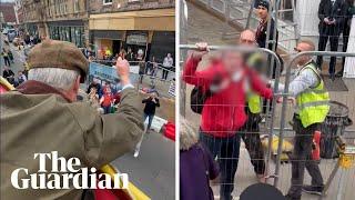 Nigel Farage has objects thrown at him while campaigning in Yorkshire