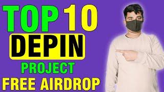 Top 10 Depin Airdrop | Top Free Crypto Airdrops Project 2025 | Top Depin Airdrop | Testnet Airdrop