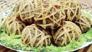 Вкуснейшие горячие Мясные клубочки  - завтрак, обед и ужин для всей семьи Быстрый и простой рецепт