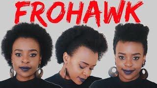 Frohawk Tutorial On Natural Hair Pt.1  | How to | TWA Hairstyles | Hair Blogger Laurina Machite