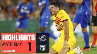 Highlights Getafe CF vs FC Barcelona (0-0)