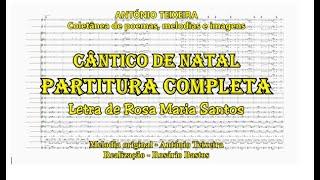 1399 CÂNTICO DE NATAL (Partitura Completa) compositor António Teixeira / Cabeceiras / Coletânea