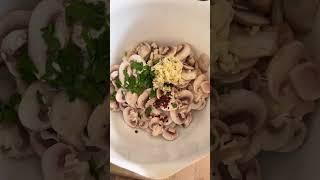 Easy Italian Mushroom Salad Recipe #shorts