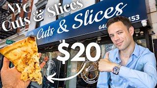 Eating $20 Pizza Slices at Cuts & Slices. OVERPRICED? The Most Expensive Slice Shop in NYC