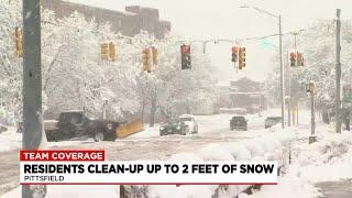 Berkshire County cleaning up after 1-2′ of snow blankets the regions