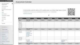 Assessment Calendar Tutorial