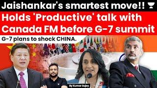 New Chapter In India-Canada Relations? Jaishankar-Anand Hold Talks To Improve Ties