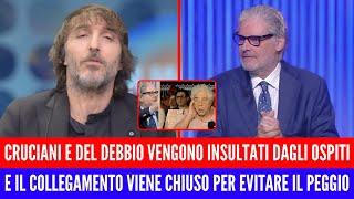 RIVOLTA IN STUDIO! DEL DEBBIO E CRUCIANI VENGONO INSULTATI DAGLI OSPITI IN COLLEGAMENTO