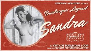 Burlesque Legend Sandra in a Vintage Burlesque Striptease Loop