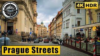 Prague Walking Tour of Prague Castle and Nerudova Street  Czech Republic 4k HDR ASMR