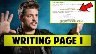 How To Write The First Page Of A Screenplay | American Fighter - Shaun Paul Piccinino