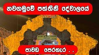 Paththini dewalaya nawagamuwa pawada perahara    නවගමුවේ පත්තිනි දේවාලයේ පාවඩ  පෙරහැර . . .