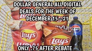 DOLLAR GENERAL COUPONS DEAL FOR THE WEEK OF DECEMBER 15 - 21| ONLY .75 AFTER REBATE #couponing