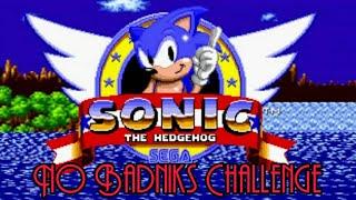 Sonic The Hedgehog 1 "No Badniks Challenge" Marble Zone Act 1