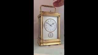 Fully Restored RARE Gorge GRANDE SONNERIE Carriage Clock, Stylish High Quality Clock, c1890