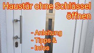 Haustür öffnen ohne Schlüssel - Anleitung, Tipps & Infos - Ausgesperrt, Tür-Notöffnung, Eingangstür